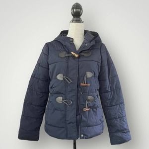 Aeropostale Women's Navy Puffer Jacket Medium
